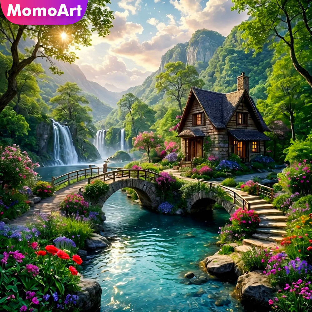 Resin Art Equipment - Momoart Diamond Art Painting Mountain Acrylic