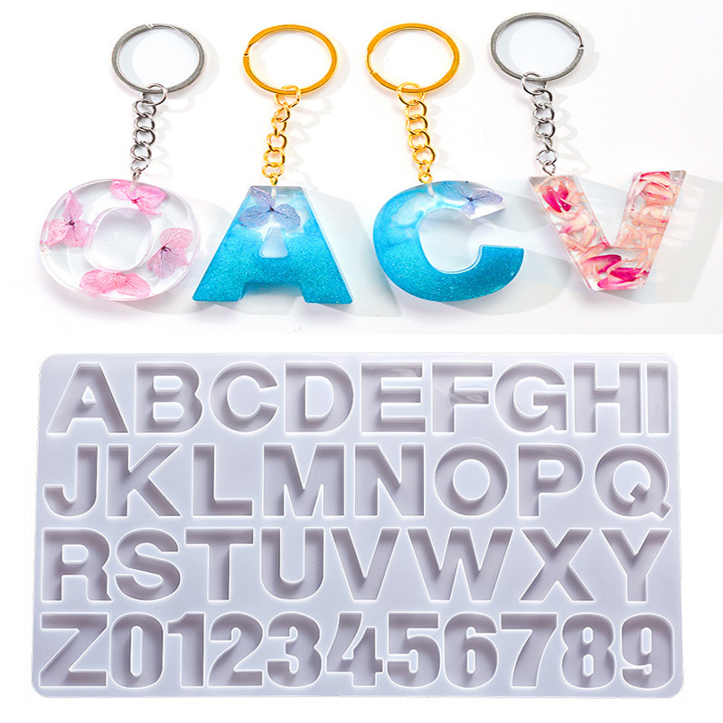 Resin Art Alphabet - Khuôn silicon làm đồ trang sức