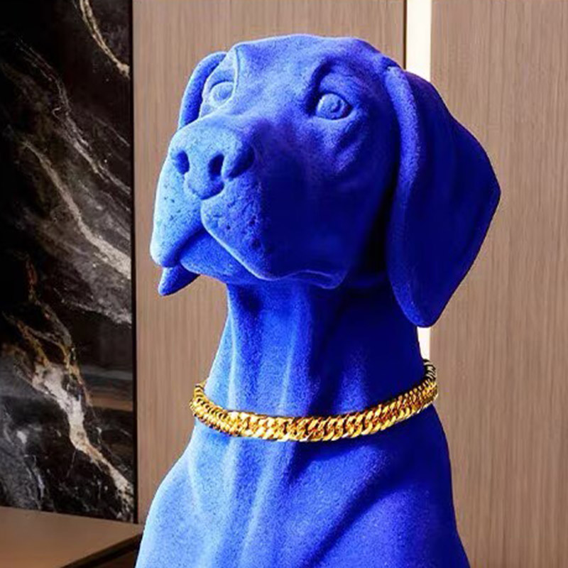 Home Decor 70CM Flocking Dog S - đánh giá và giá Resin Art Wedding Gift