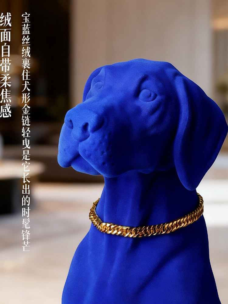 Home Decor 70CM Flocking Dog S - đánh giá và giá Resin Art Wedding Gift