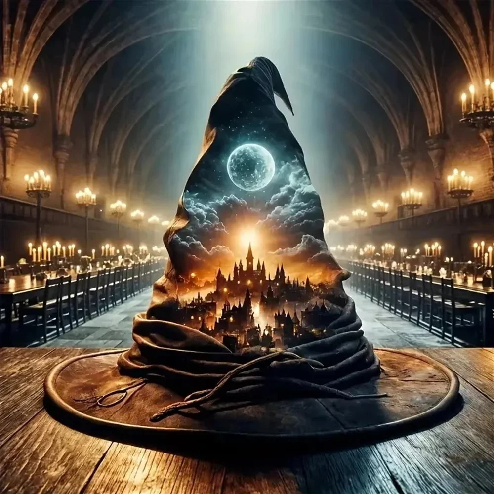 DIY Dark Fantasy Wizard Hat Wi - đánh giá và giá Resin Art Wallpaper